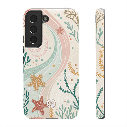 Pink Ocean Boho Doodle Tough Phone Case