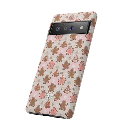 Gingerbread Men & Xmas Tree Pattern Tough Phone Case