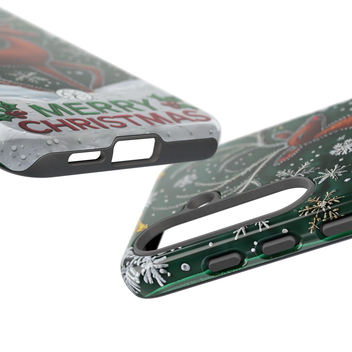 Merry Christmas Reindeer Tough Phone Case