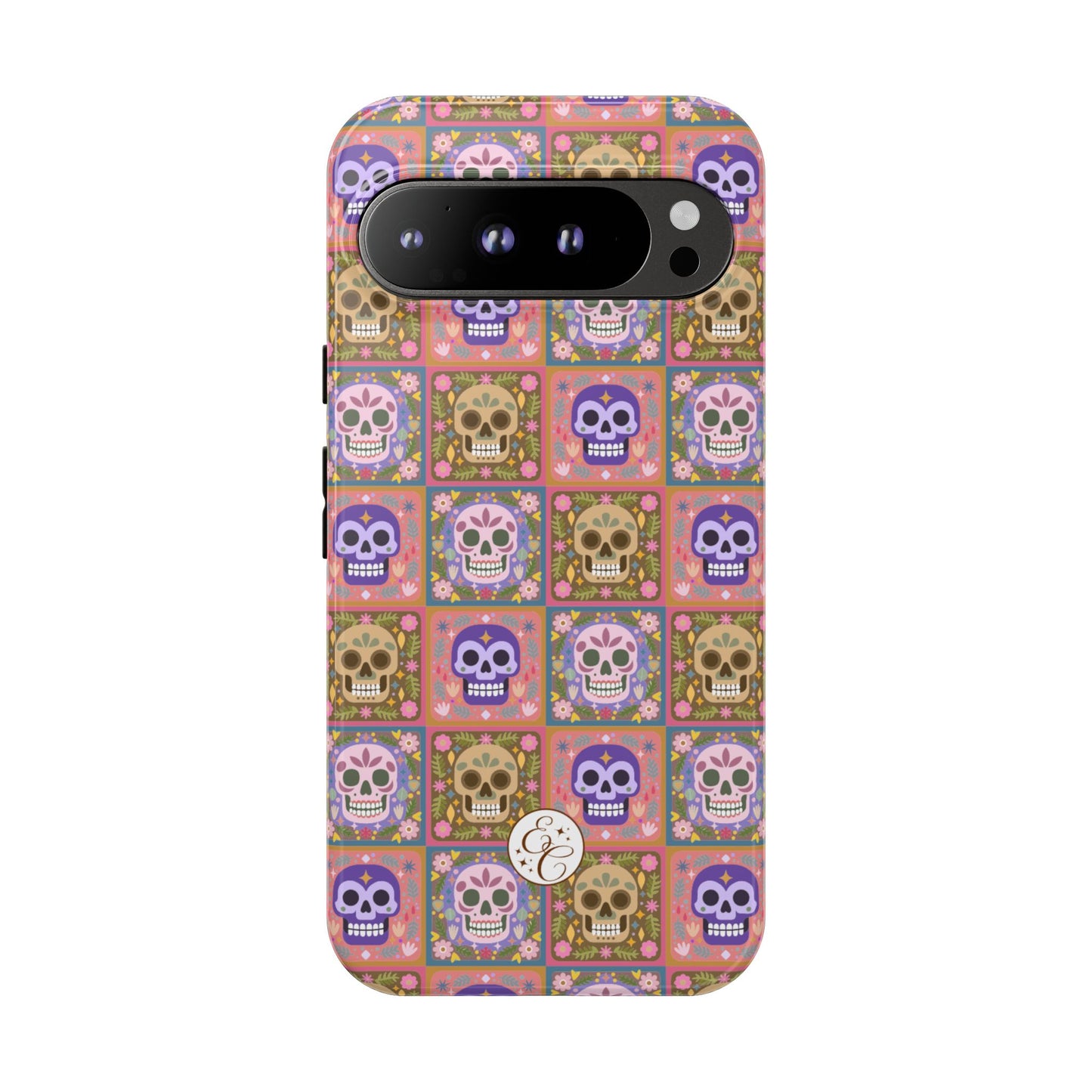 Sugar Skull Pattern Tough Phone Case
