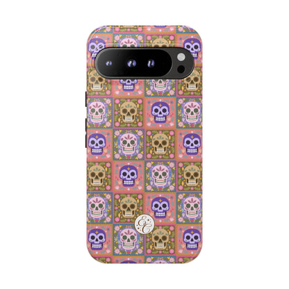 Sugar Skull Pattern Tough Phone Case