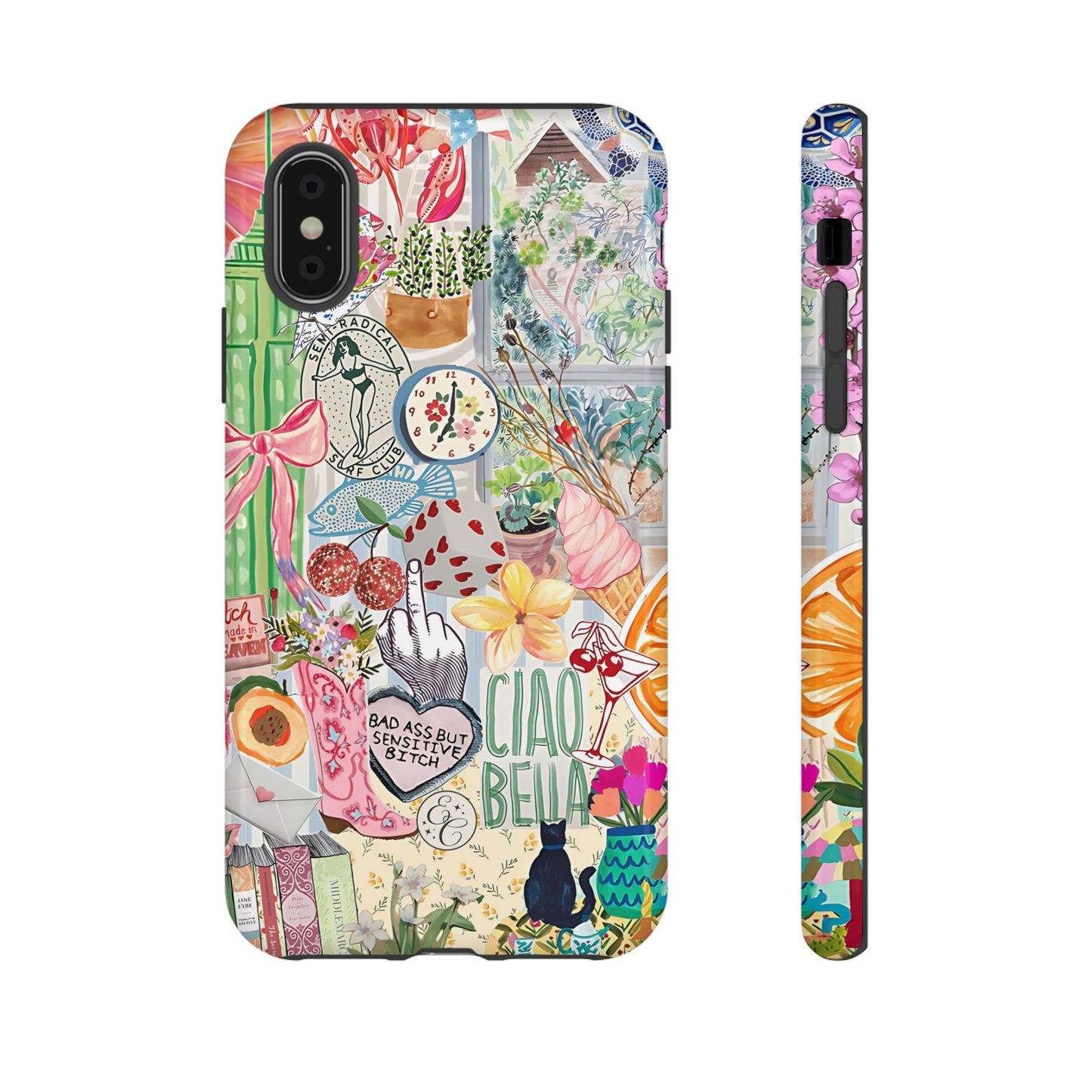 Coquette Art Collage Tough Phone Case