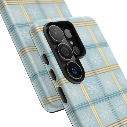Blue Winter Plaid Phone Case