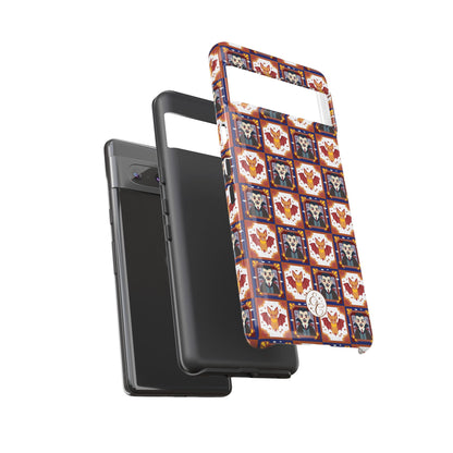 Dracula & Bat Pattern Tough Phone Case