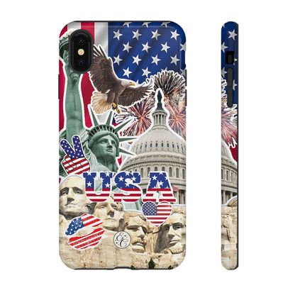 Patriotic USA Collage Tough Phone Case