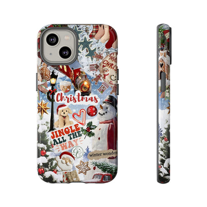 Christmas Holiday Collage Tough Phone Case