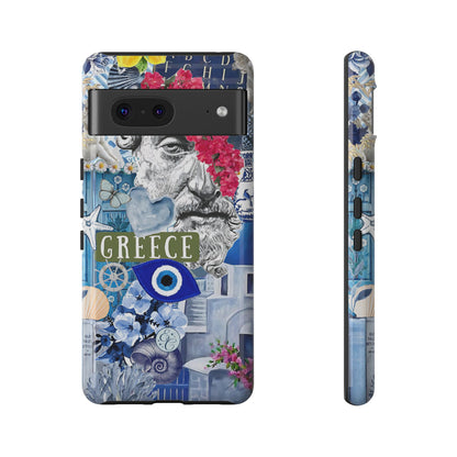 Greek Summer Collage Tough Phone Case