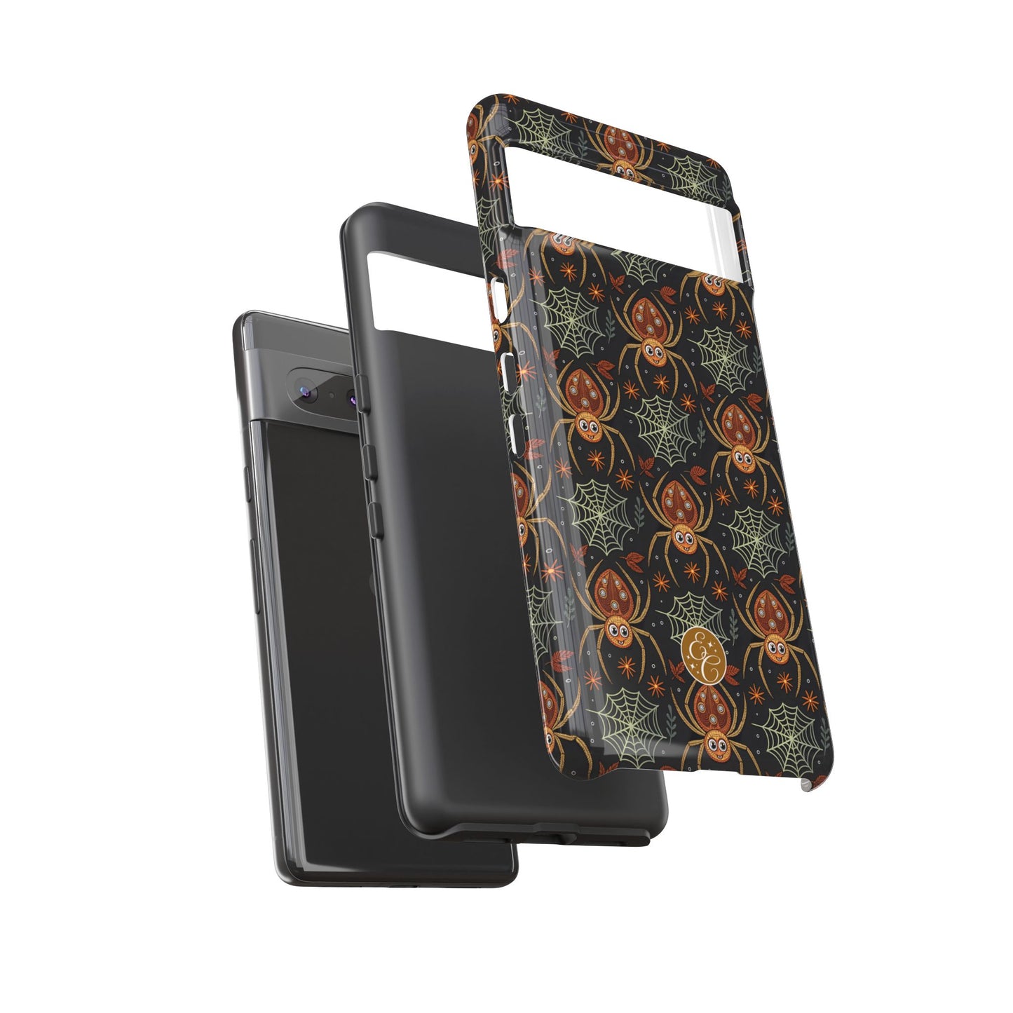 Boho Halloween Spider Pattern Tough Phone Case