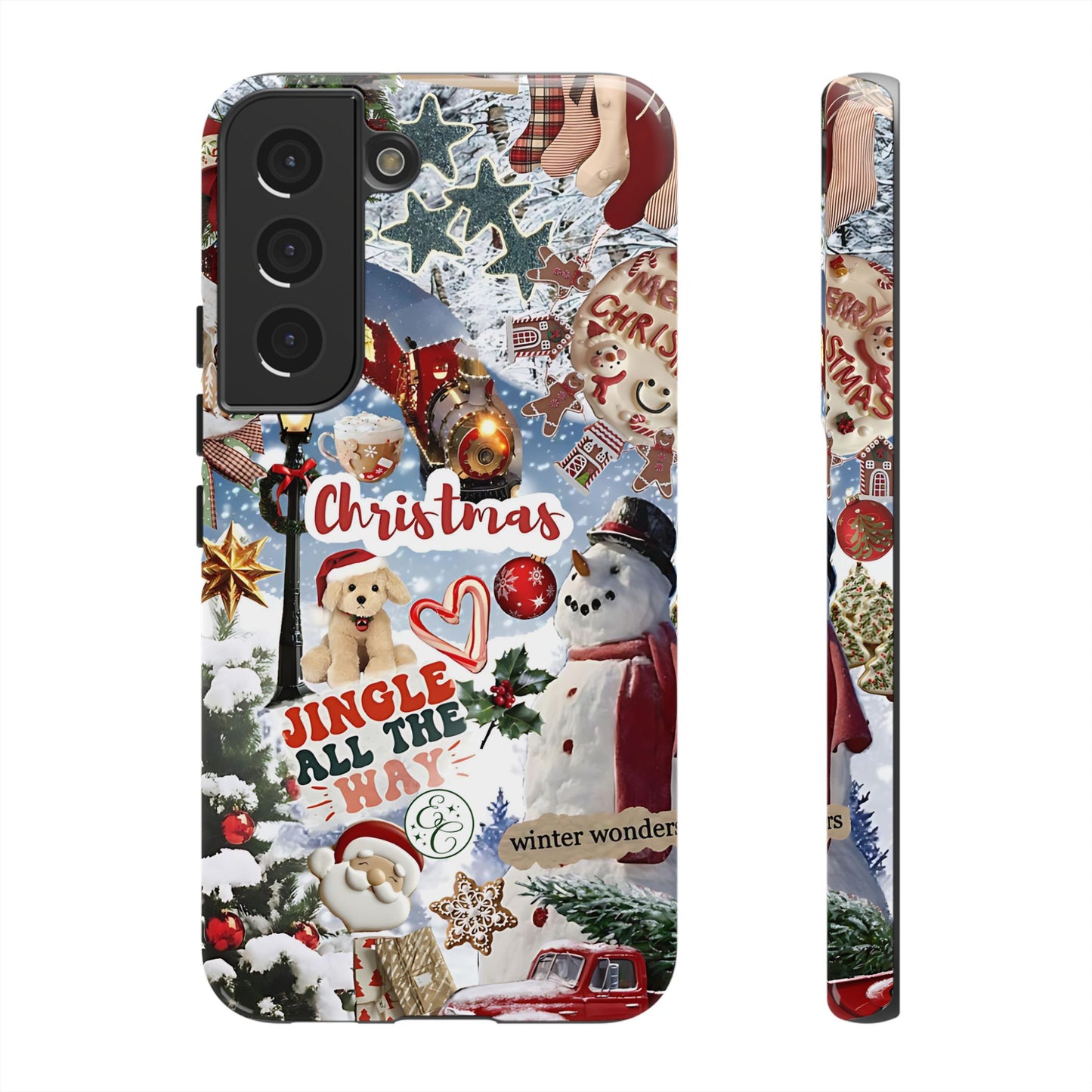 Christmas Holiday Collage Tough Phone Case