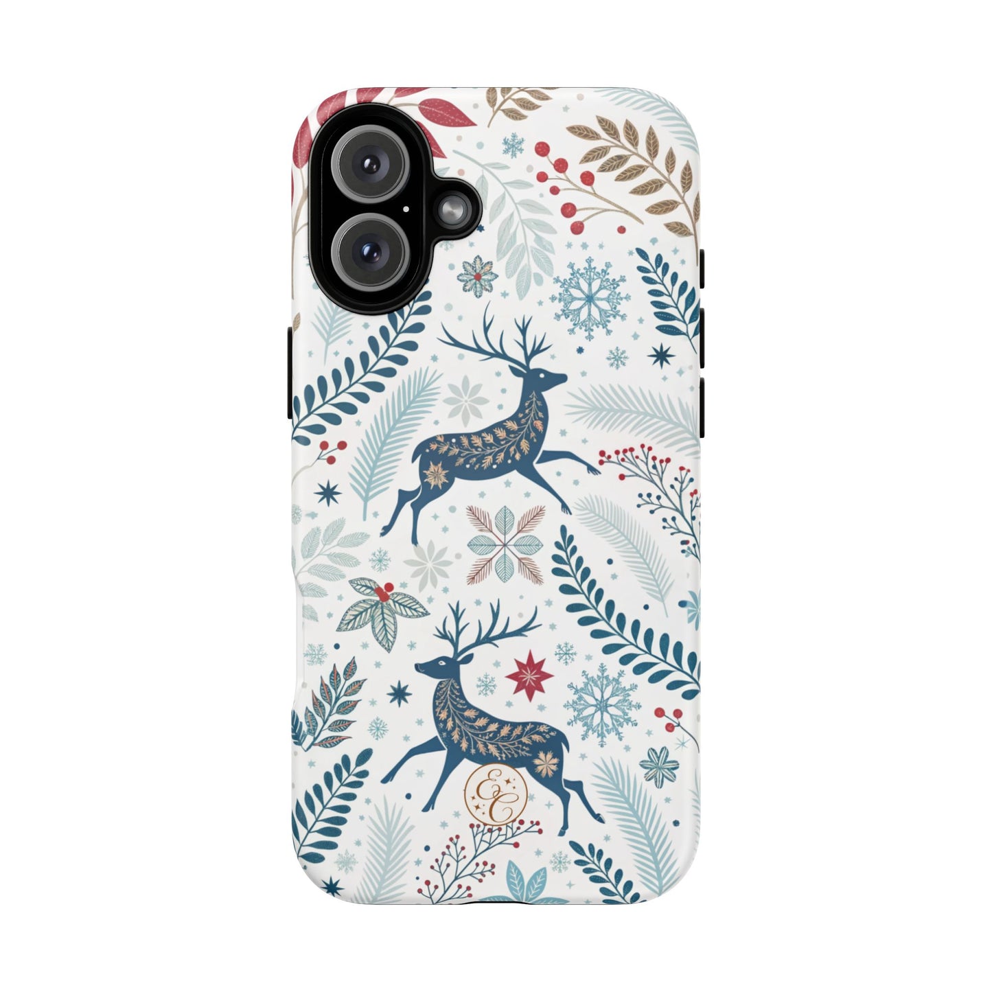 Blue Winter Deer Tough Phone Case