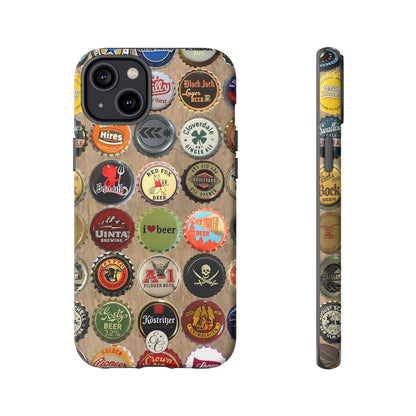 Beer Bottle Caps Tough Phone Case