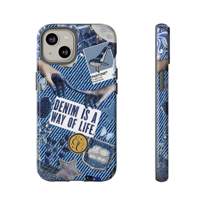 Denim Texture Tough Phone Case