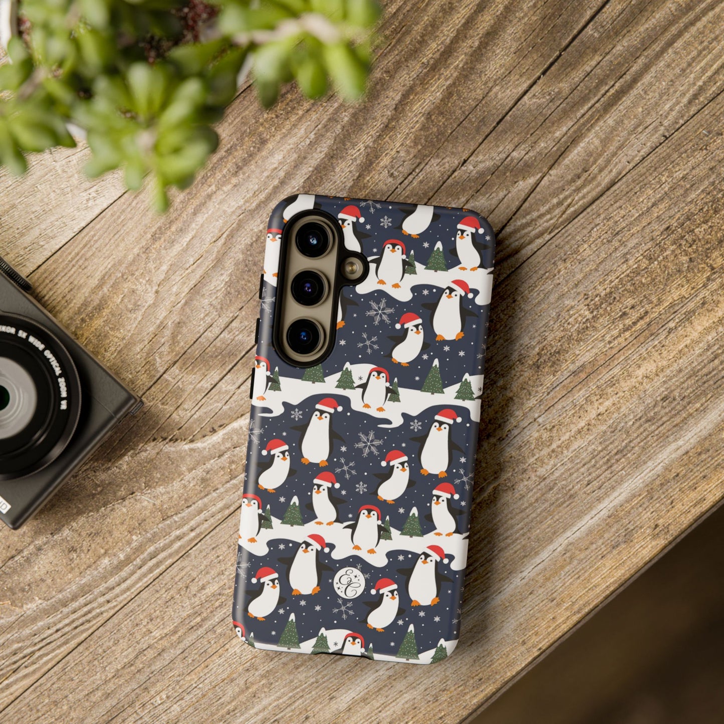 Cute Penguin Christmas Pattern Tough Phone Case