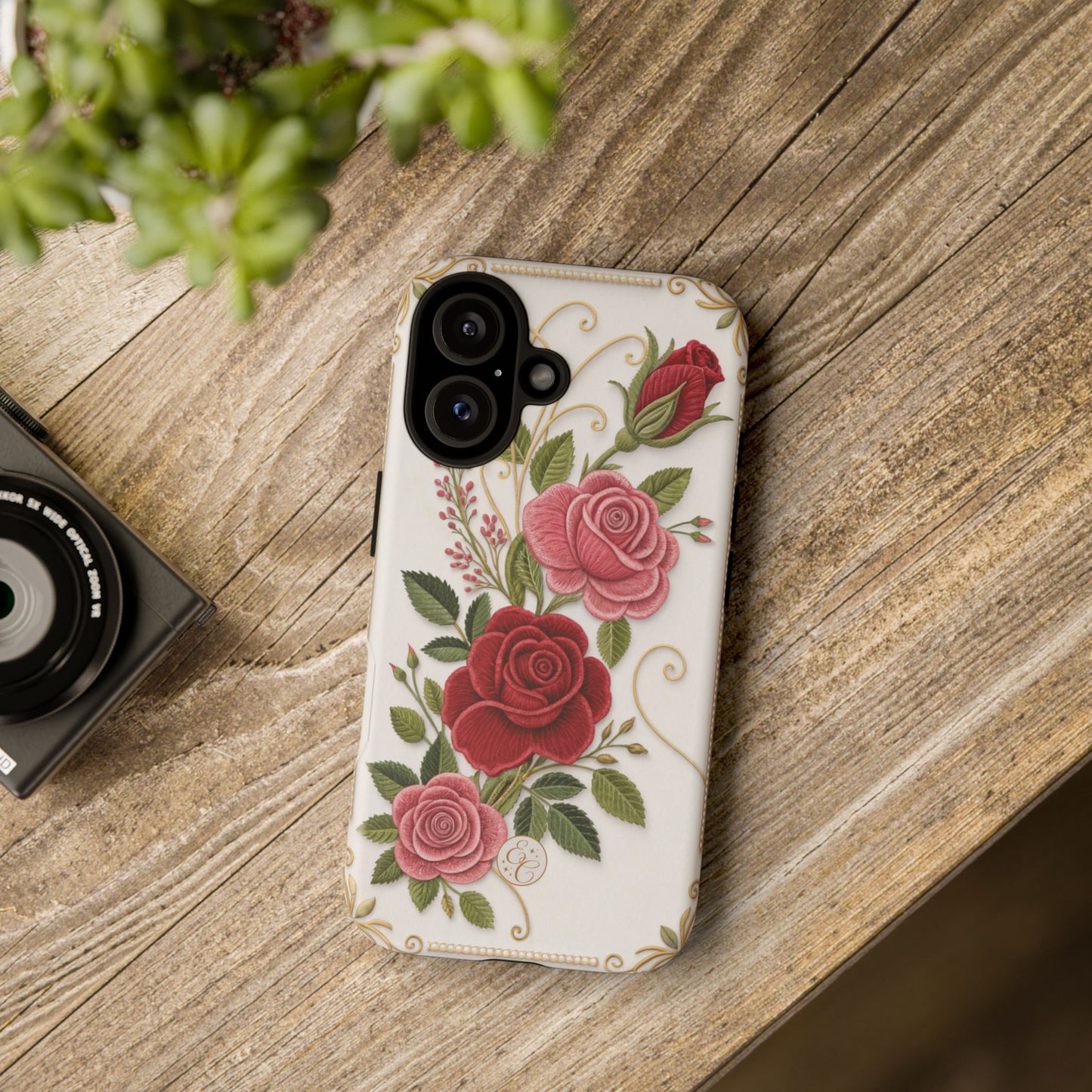 Elegant Rose Garden Tough Phone Case