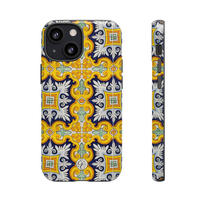 Vintage Floral Tile Tough Phone Case