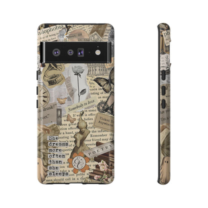 Library Romance Collage Tough Phone Cases