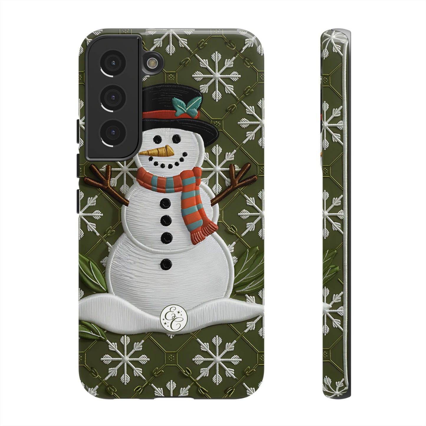 Christmas Snowman Tough Phone Case