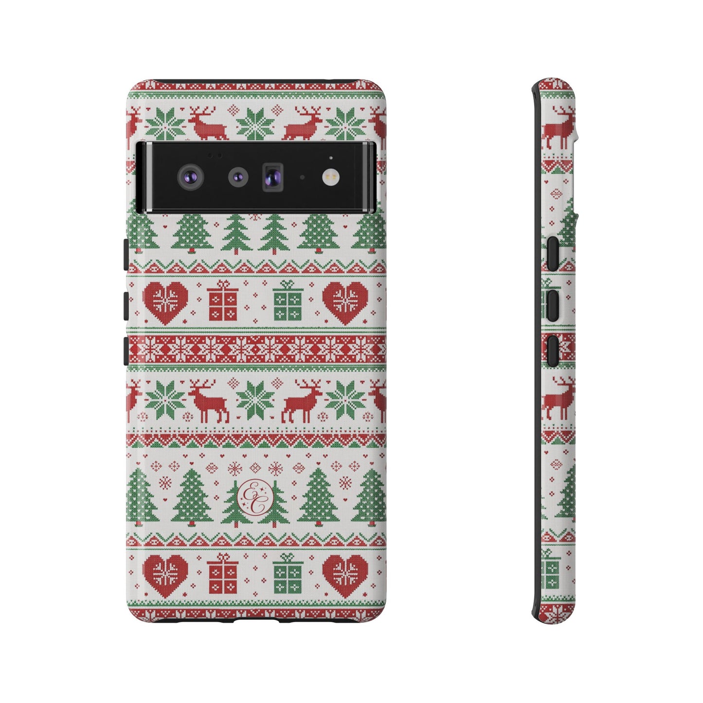 Ugly Christmas Sweater Pattern Tough Phone Case