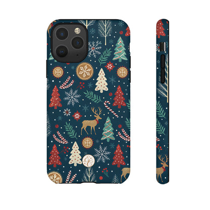 Christmas Holiday Pattern Tough Phone Case