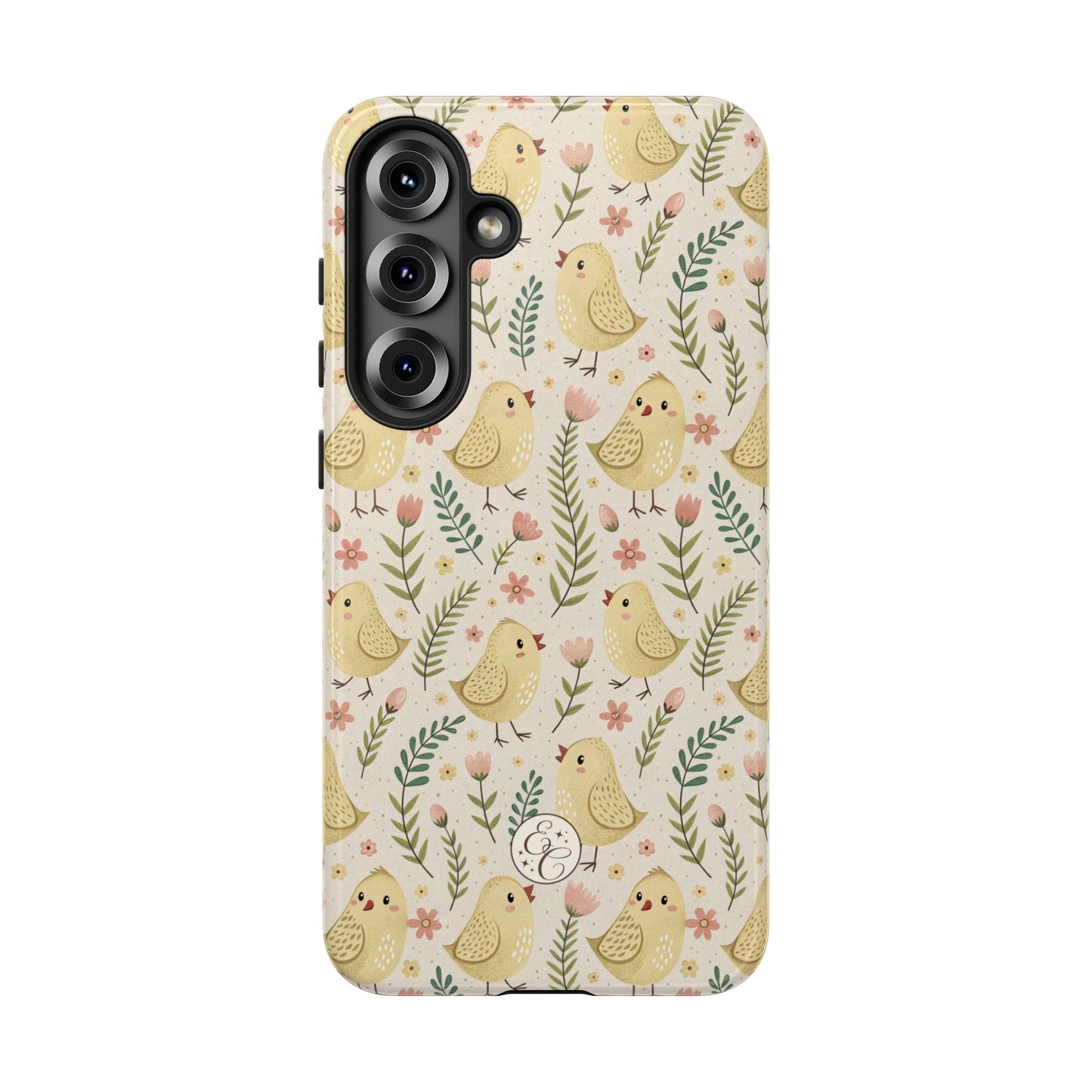 Vintage Floral Chick Pattern Tough Phone Case