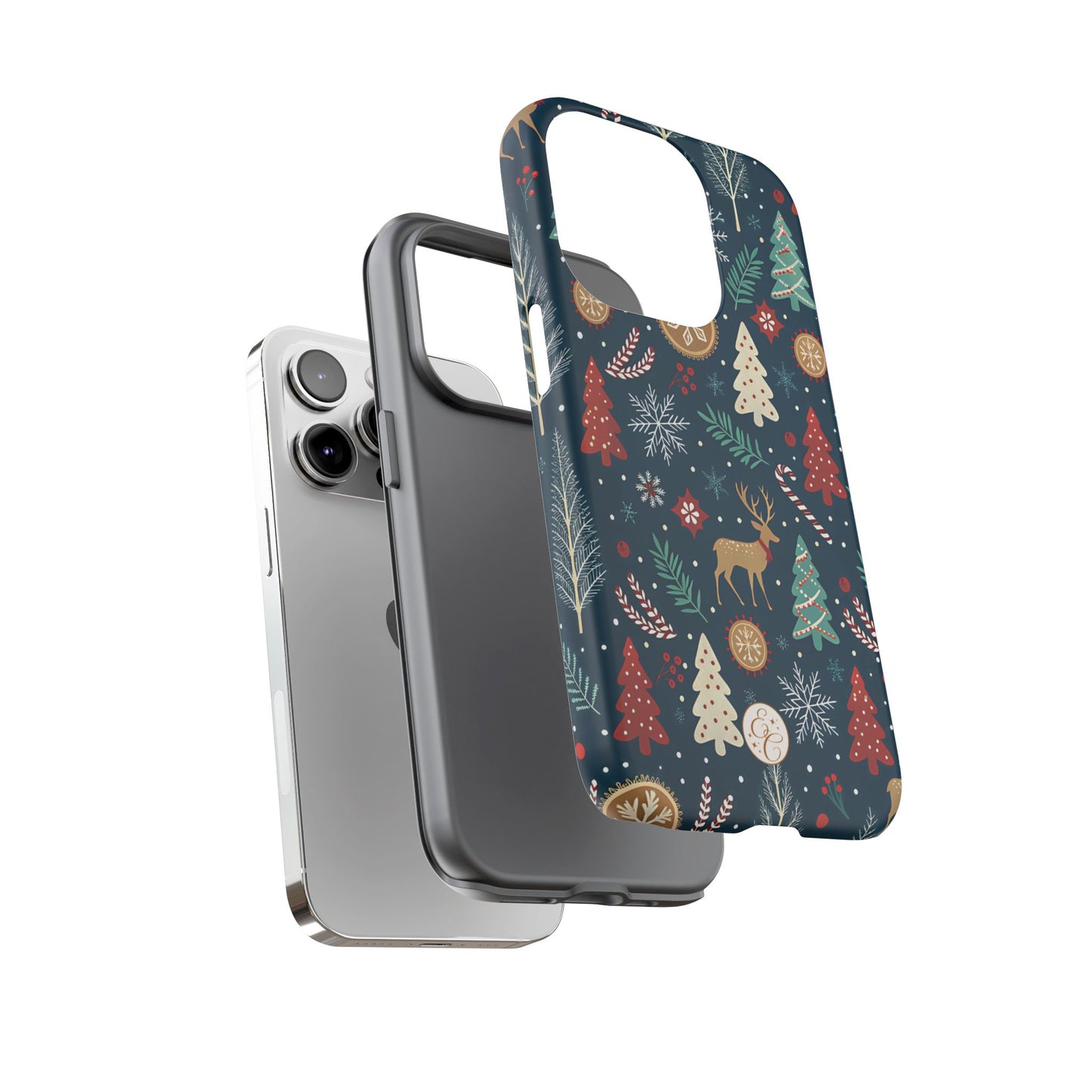 Christmas Holiday Pattern Tough Phone Case