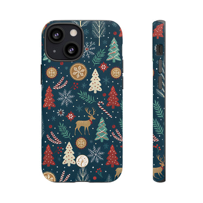 Christmas Holiday Pattern Tough Phone Case