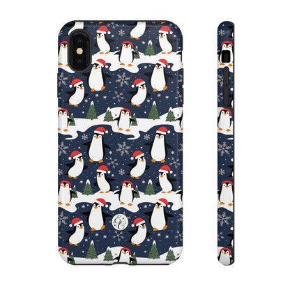 Cute Penguin Christmas Pattern Tough Phone Case