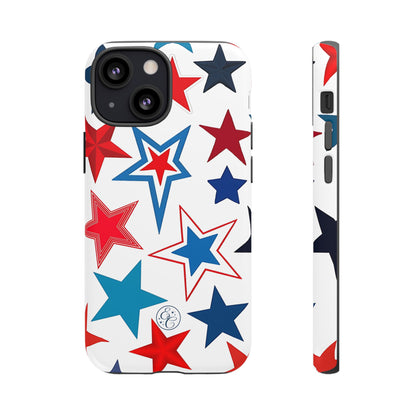 Patriotic Star Pattern Tough Phone Case