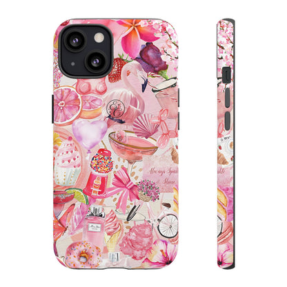 Pink Collage Tough Phone Case