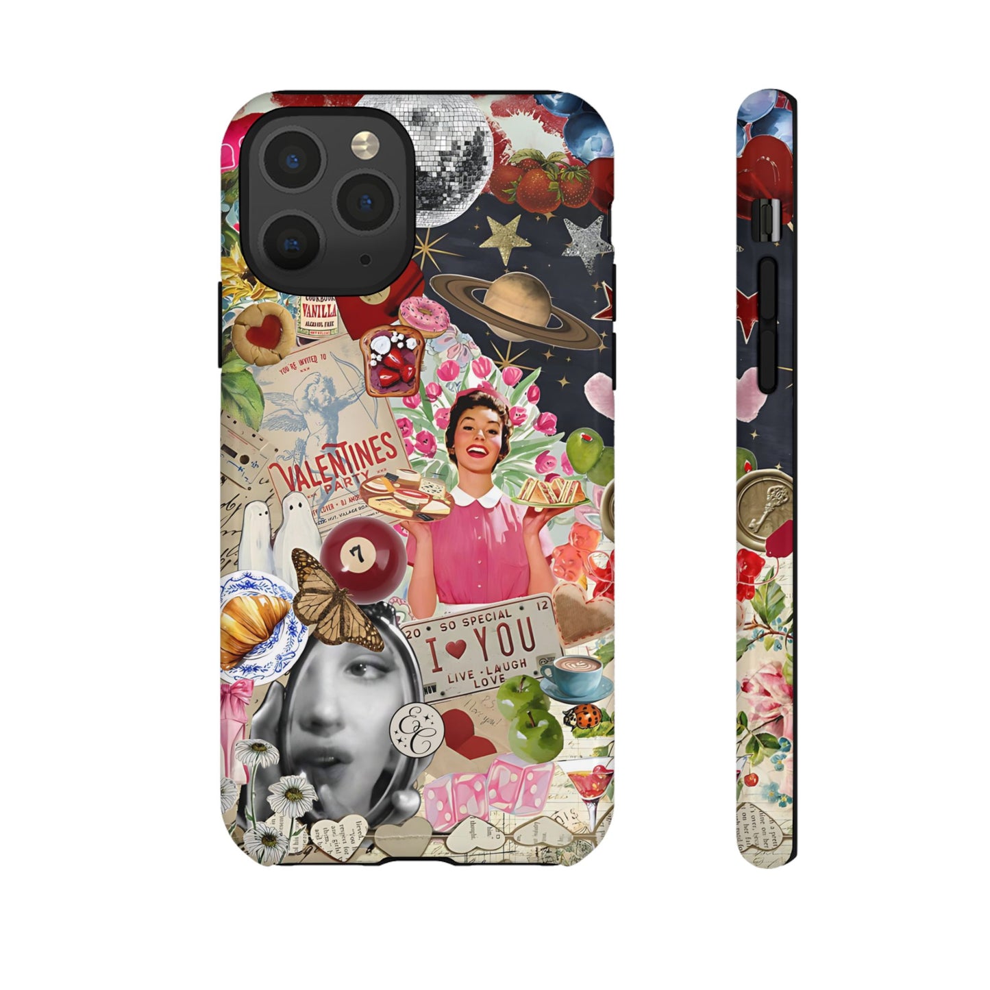 Retro Aesthetic Collage Art Tough Phone Case