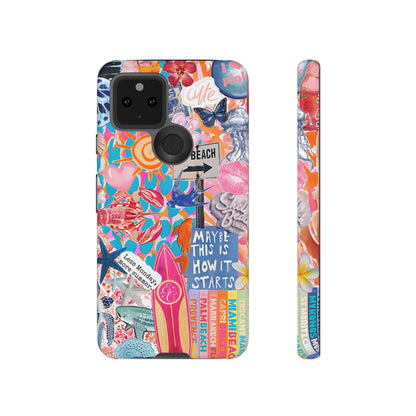 Colorful Beach Collage Tough Phone Case