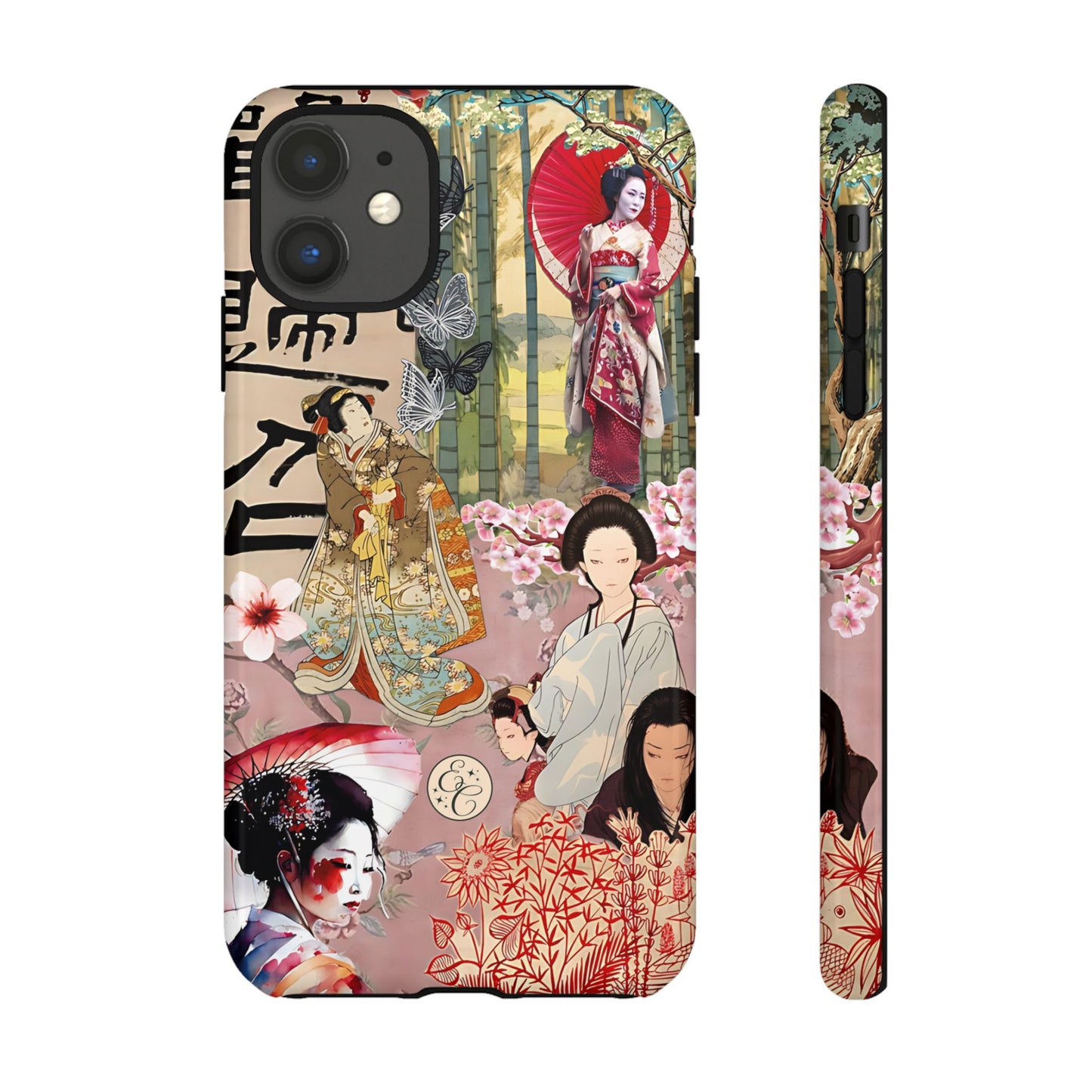 Japanese Geisha Collage Tough Phone Case