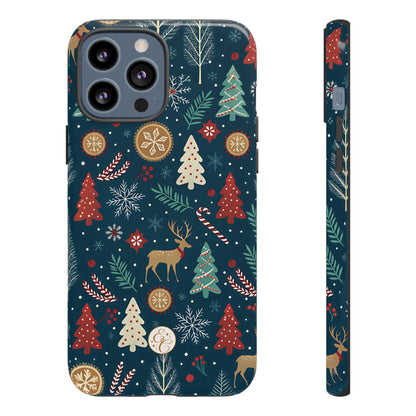 Christmas Holiday Pattern Tough Phone Case
