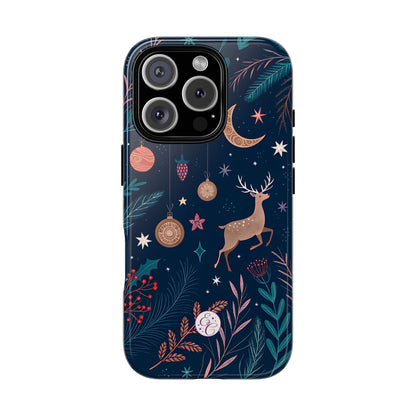 Boho Christmas Reindeer Tough Phone Case