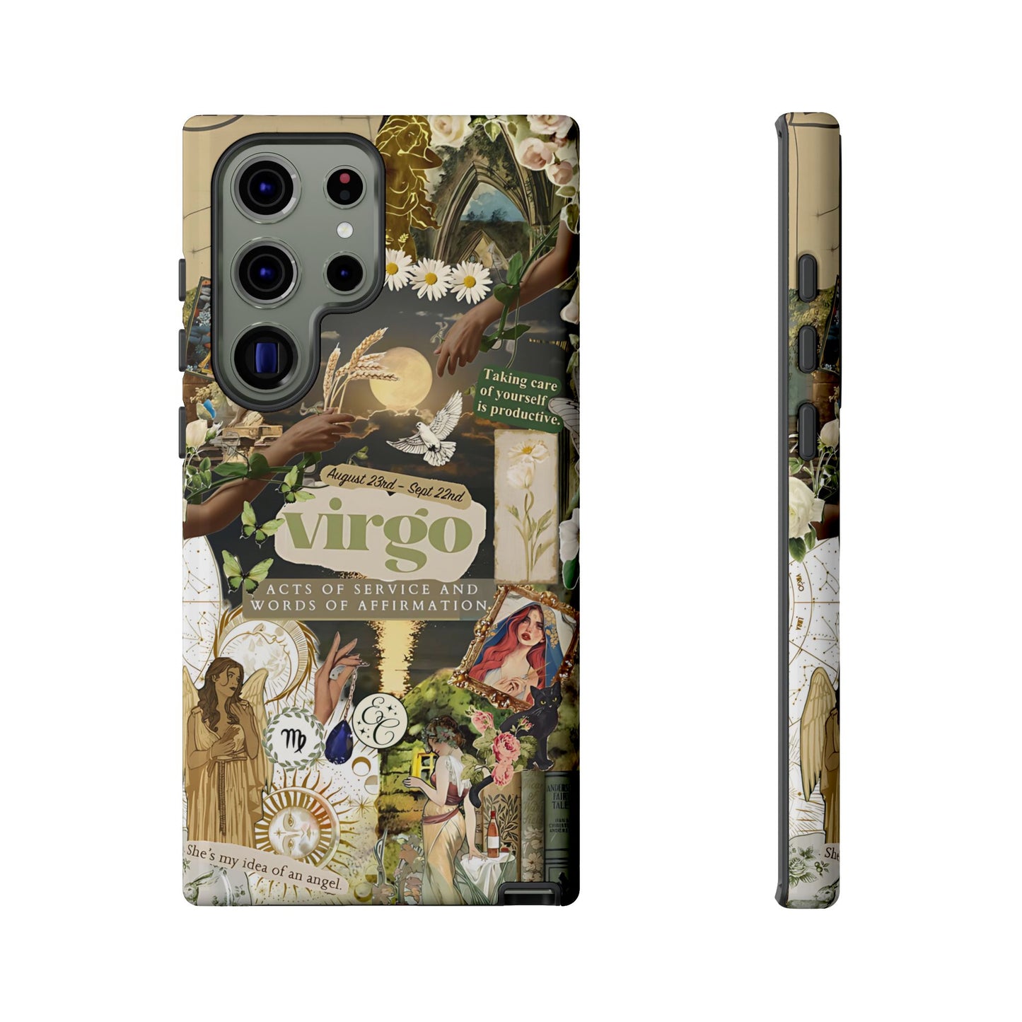 Virgo Vintage Zodiac Collage Tough Phone Case