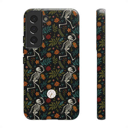 Halloween Boho Skeleton Pattern Tough Phone Case