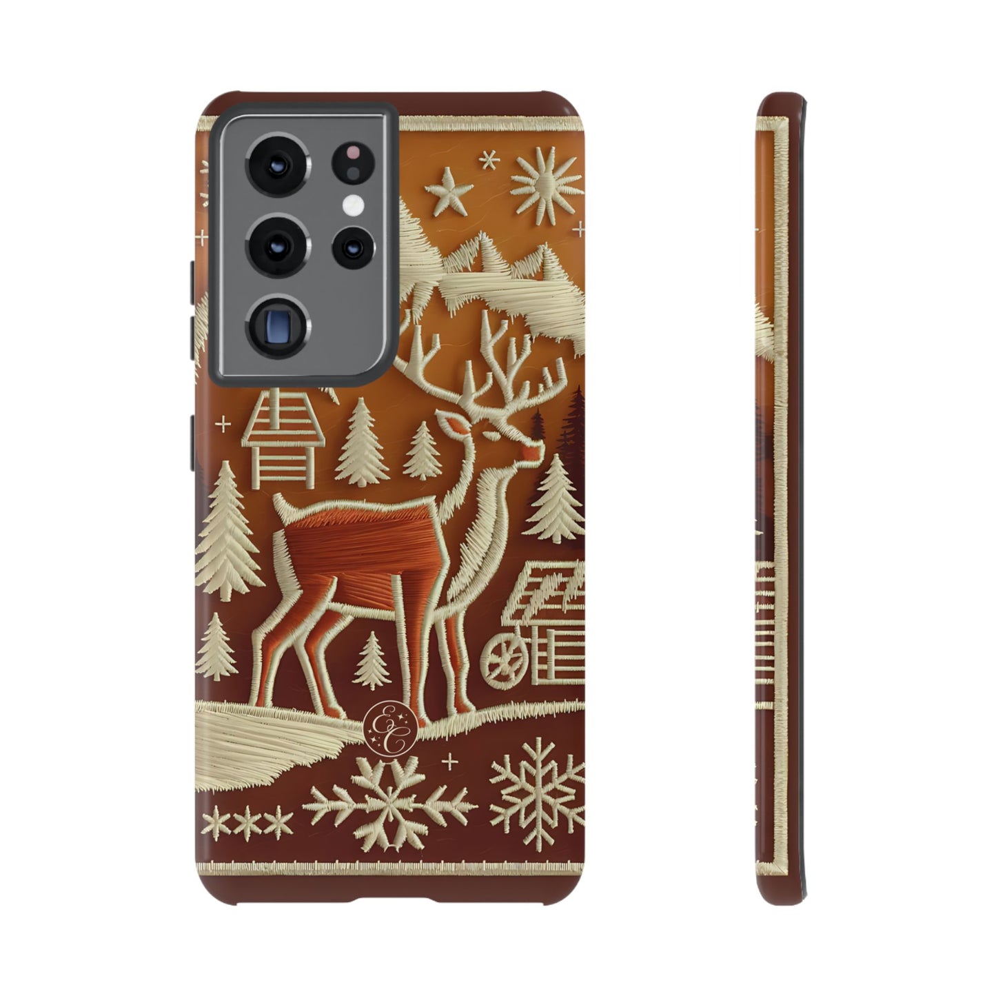 Rustic Reindeer Tough Phone Case