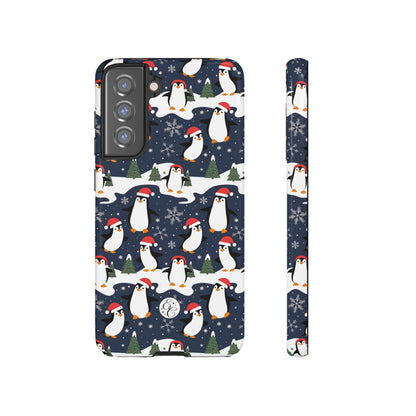 Cute Penguin Christmas Pattern Tough Phone Case