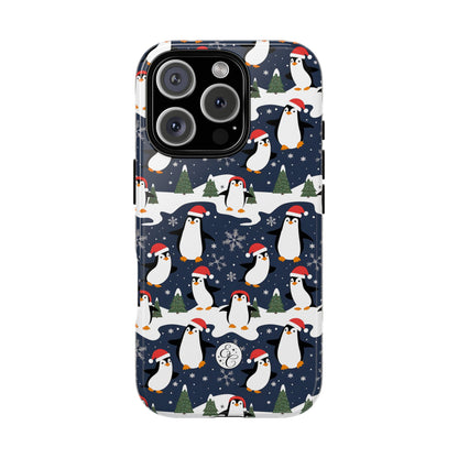 Cute Penguin Christmas Pattern Tough Phone Case