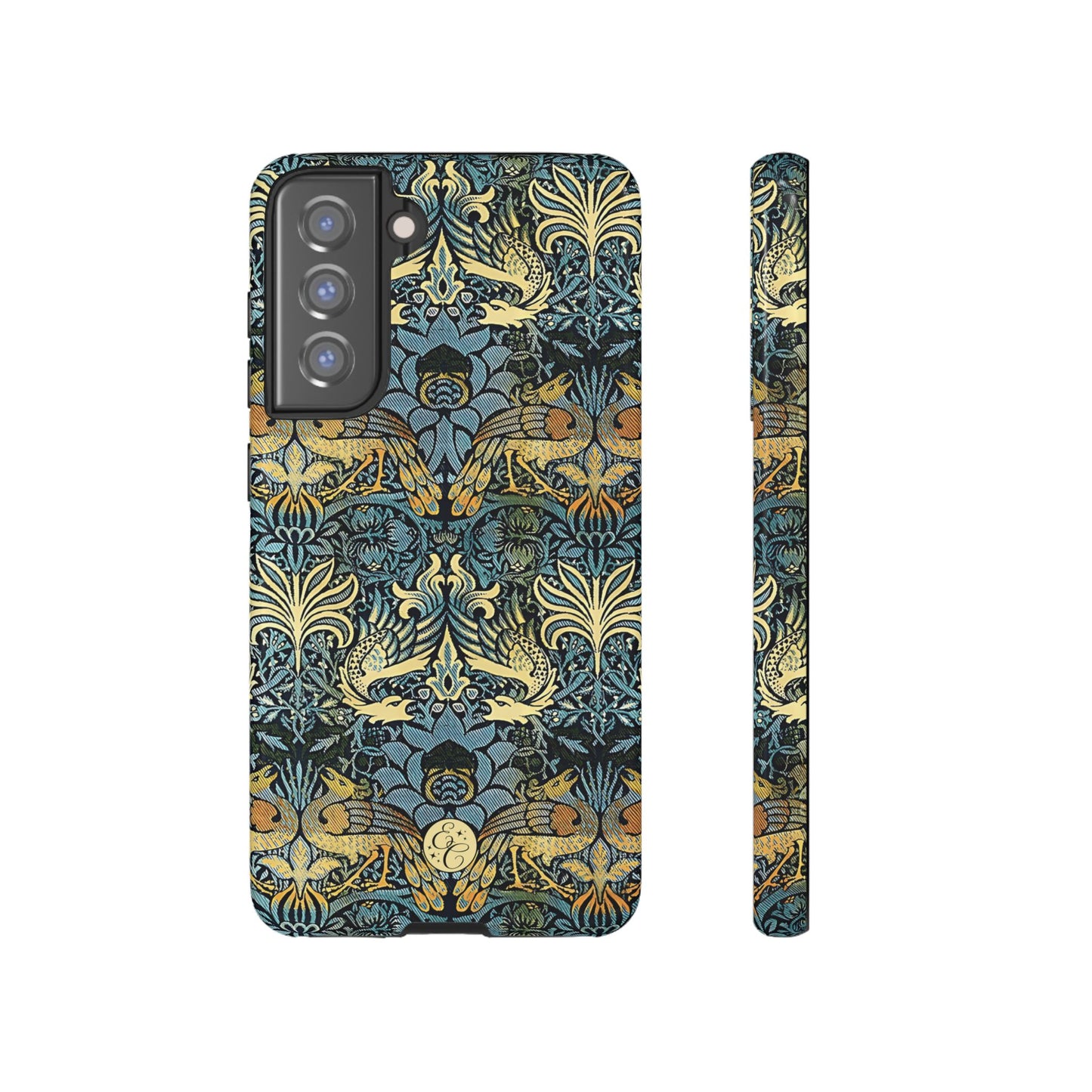 William Morris Peacock and Dragon Tough Phone Case