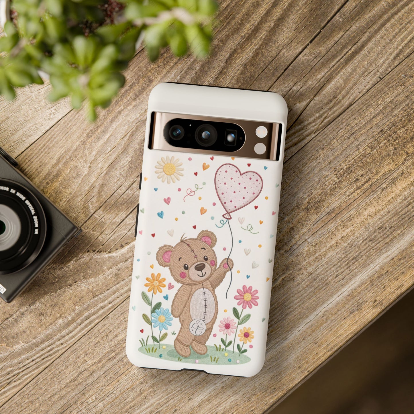 Cute Teddy Bear Tough Phone Case