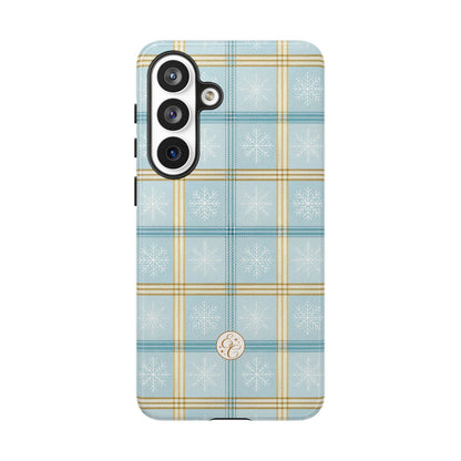 Blue Winter Plaid Phone Case