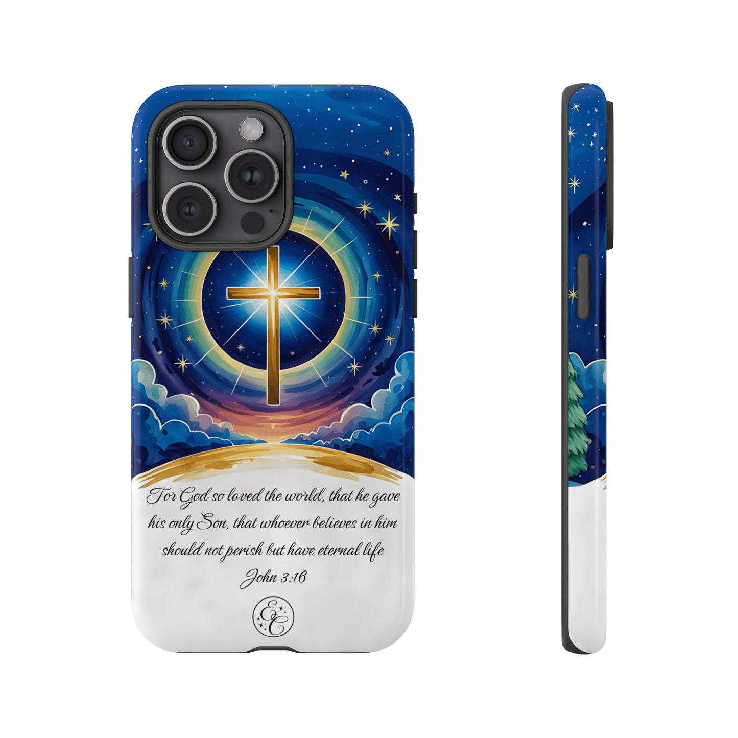 Celestial Cross - John 3:16 Tough Phone Case