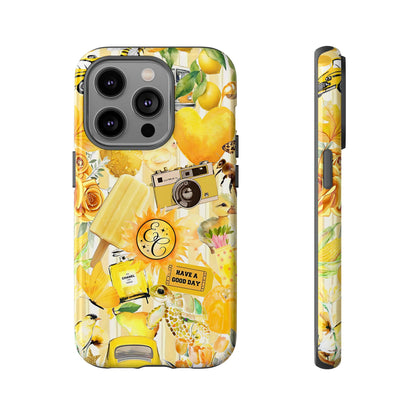 Yellow Aesthetic Collage Tough Phone Case