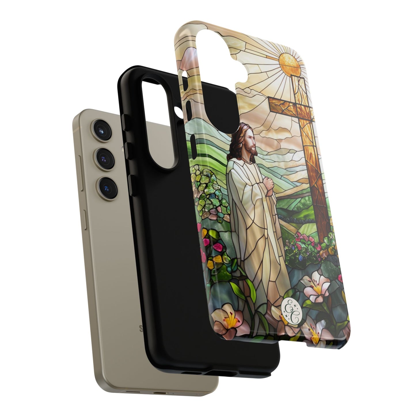 Jesus Stained Glass Tough Phone Case