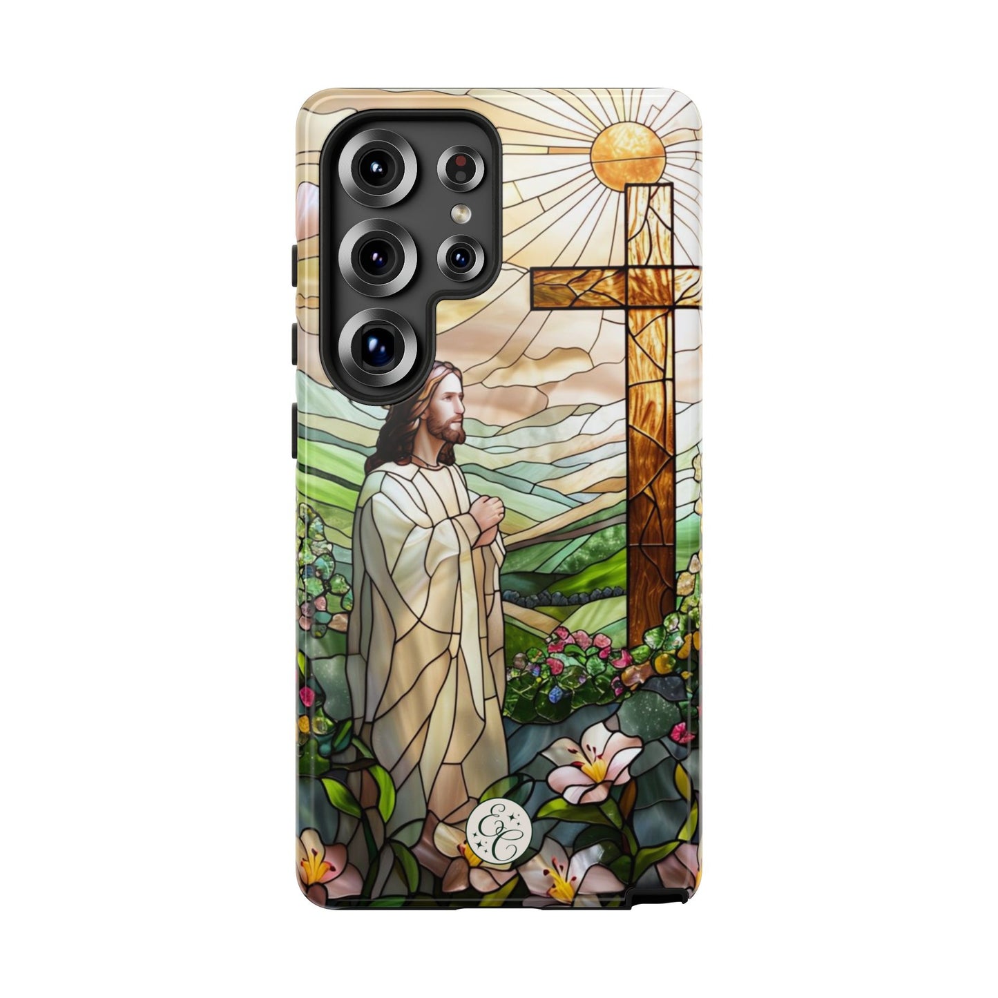 Jesus Stained Glass Tough Phone Case