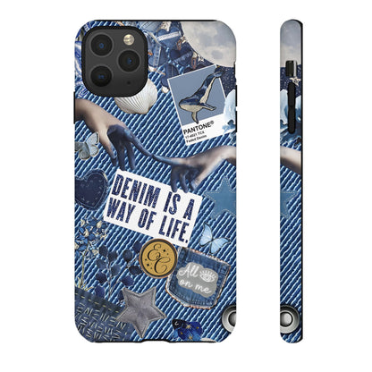 Denim Texture Tough Phone Case