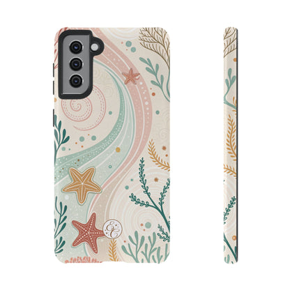 Pink Ocean Boho Doodle Tough Phone Case