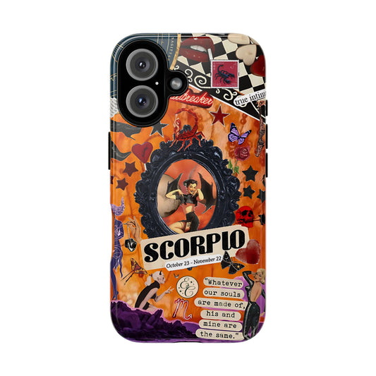 Scorpio Vintage Zodiac Collage Tough Phone Case