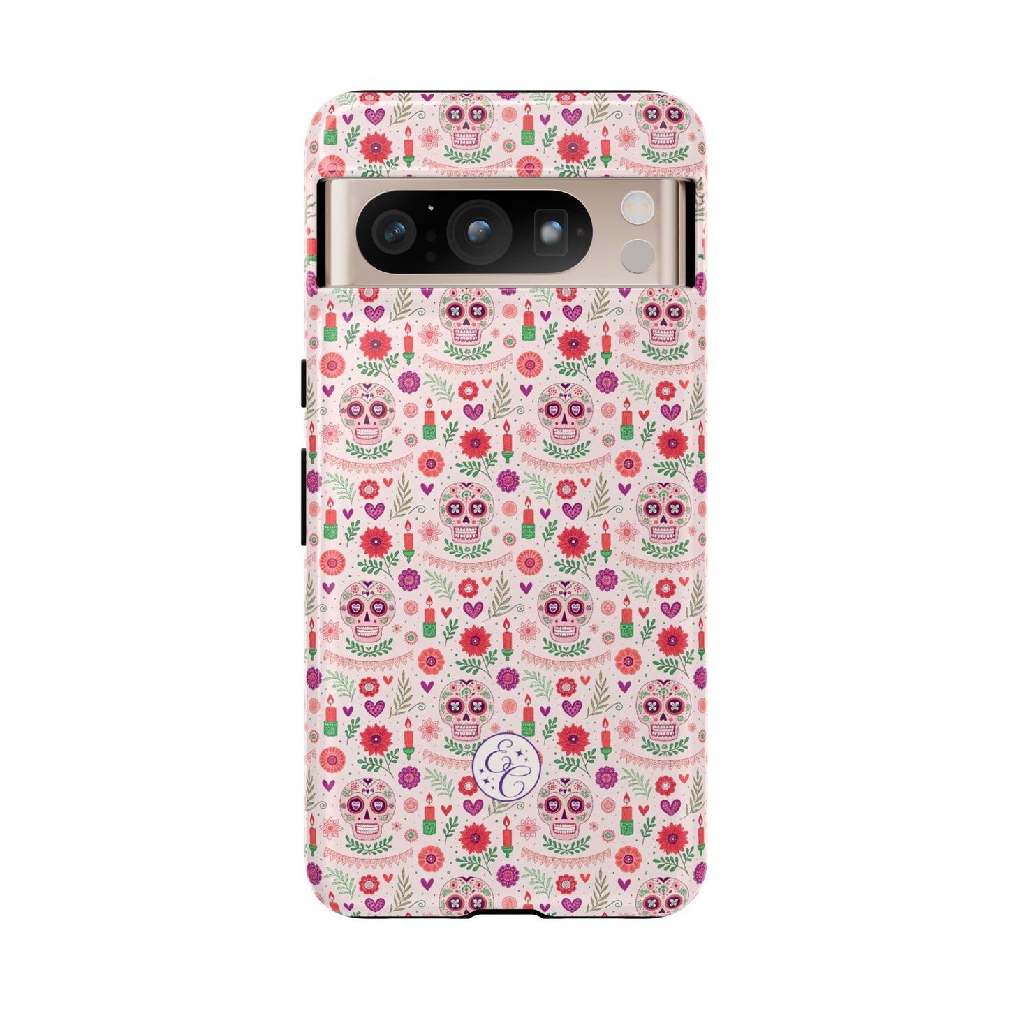 Pink Boho Day of the Dead Tough Phone Case